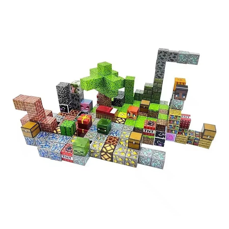 Magnetic Building Blocks DIY Game Set Kids Puzzle Toy Gift - silverfoxgoods