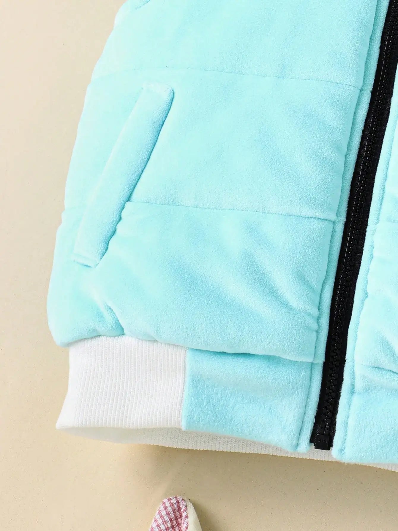 A Sweet And Cute Rabbit Embroidery Set for Baby Girls - Cotton - Padded Jacket And Vest w/pants (3 - Piece Set) - silverfoxgoods