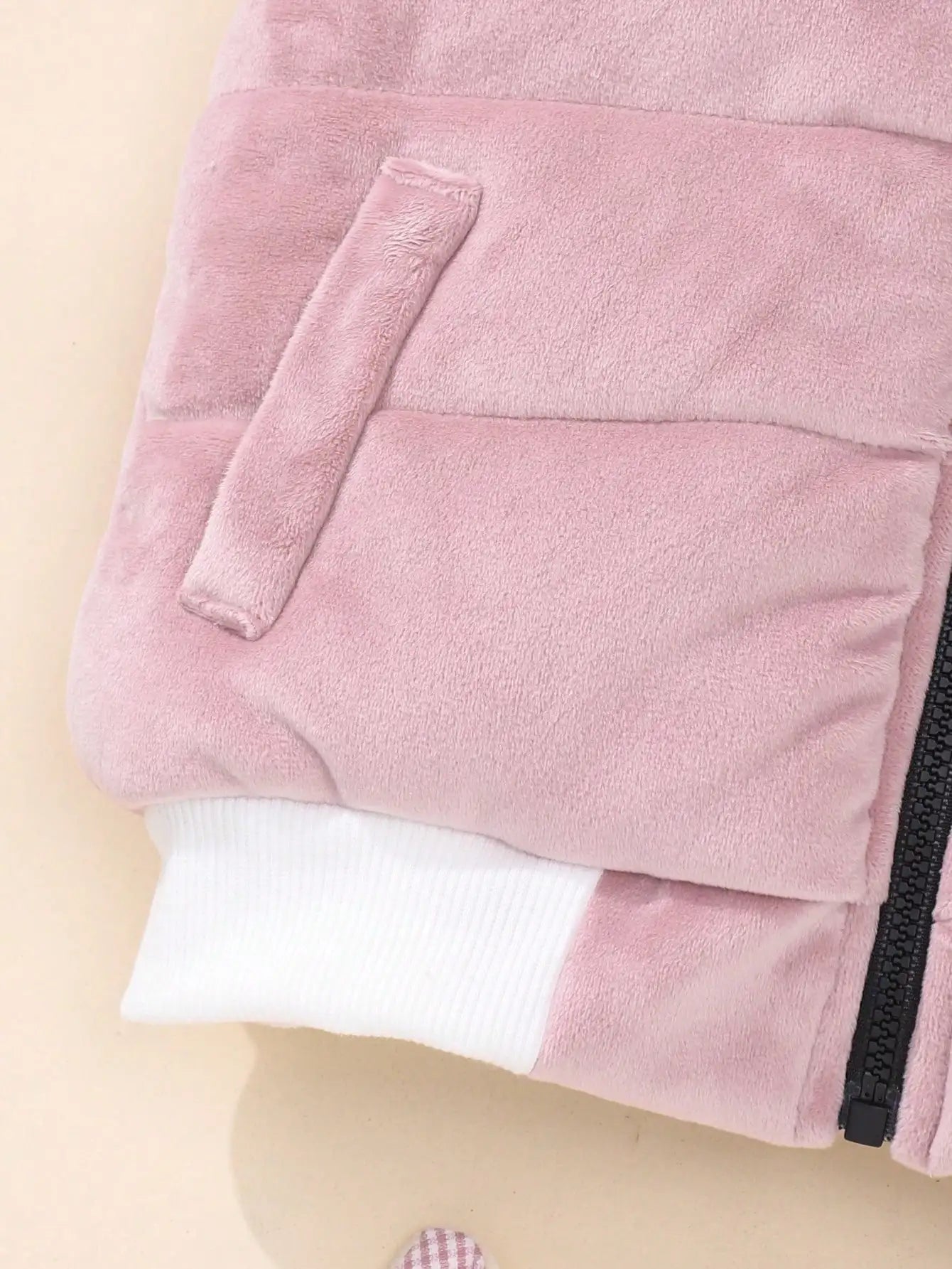 A Sweet And Cute Rabbit Embroidery Set for Baby Girls - Cotton - Padded Jacket And Vest w/pants (3 - Piece Set) - silverfoxgoods