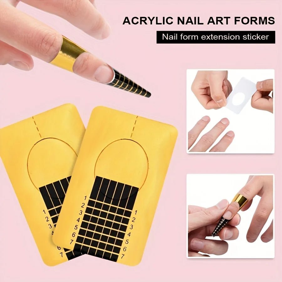 Acrylic Nail Kit Acrylic Powder With Acrylic Liquid For Gel Nails With UV Lamp For Gel Nails Set DIY Gifts For Women - silverfoxgoods