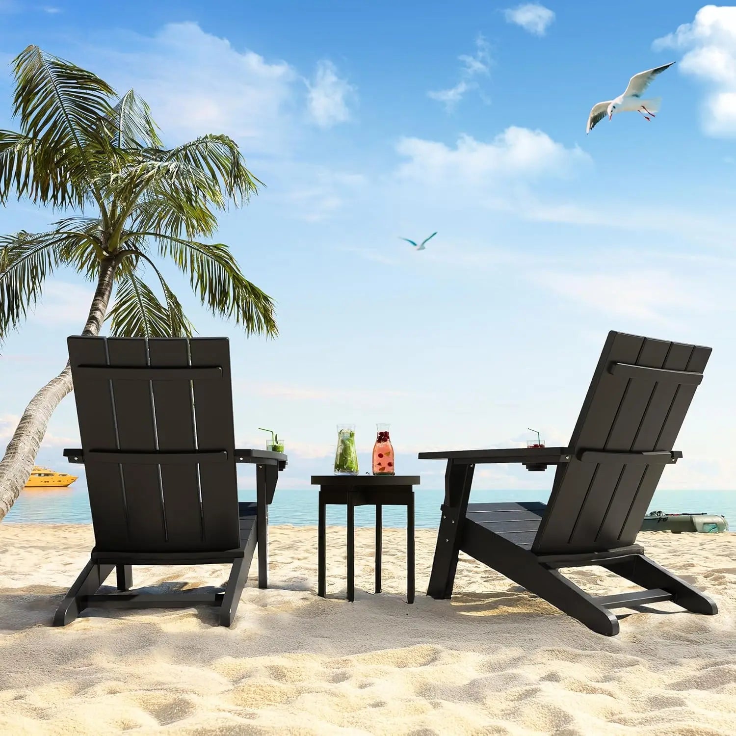 Adirondack Chair – Oversized, Weather-Resistant HDPE for Outdoor Patio & Garden - silverfoxgoods
