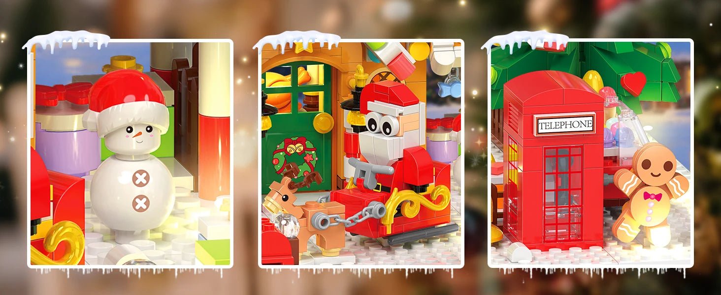 Advent Calendar 2025 – Gingerbread House LED Building Set, 24 Days Christmas Countdown - silverfoxgoods