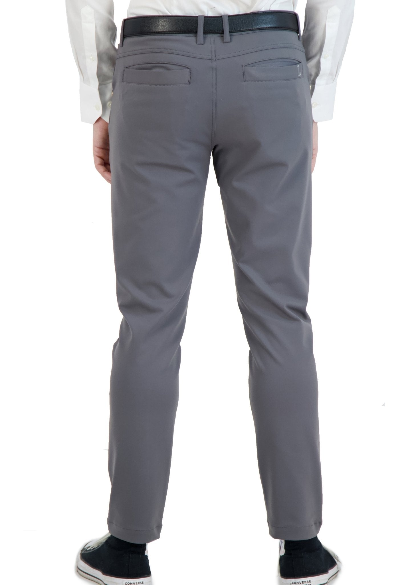 All Day, Everyday Super - Stretch Men's Pants - Business Casual - Grey - Performance Collection - silverfoxgoods
