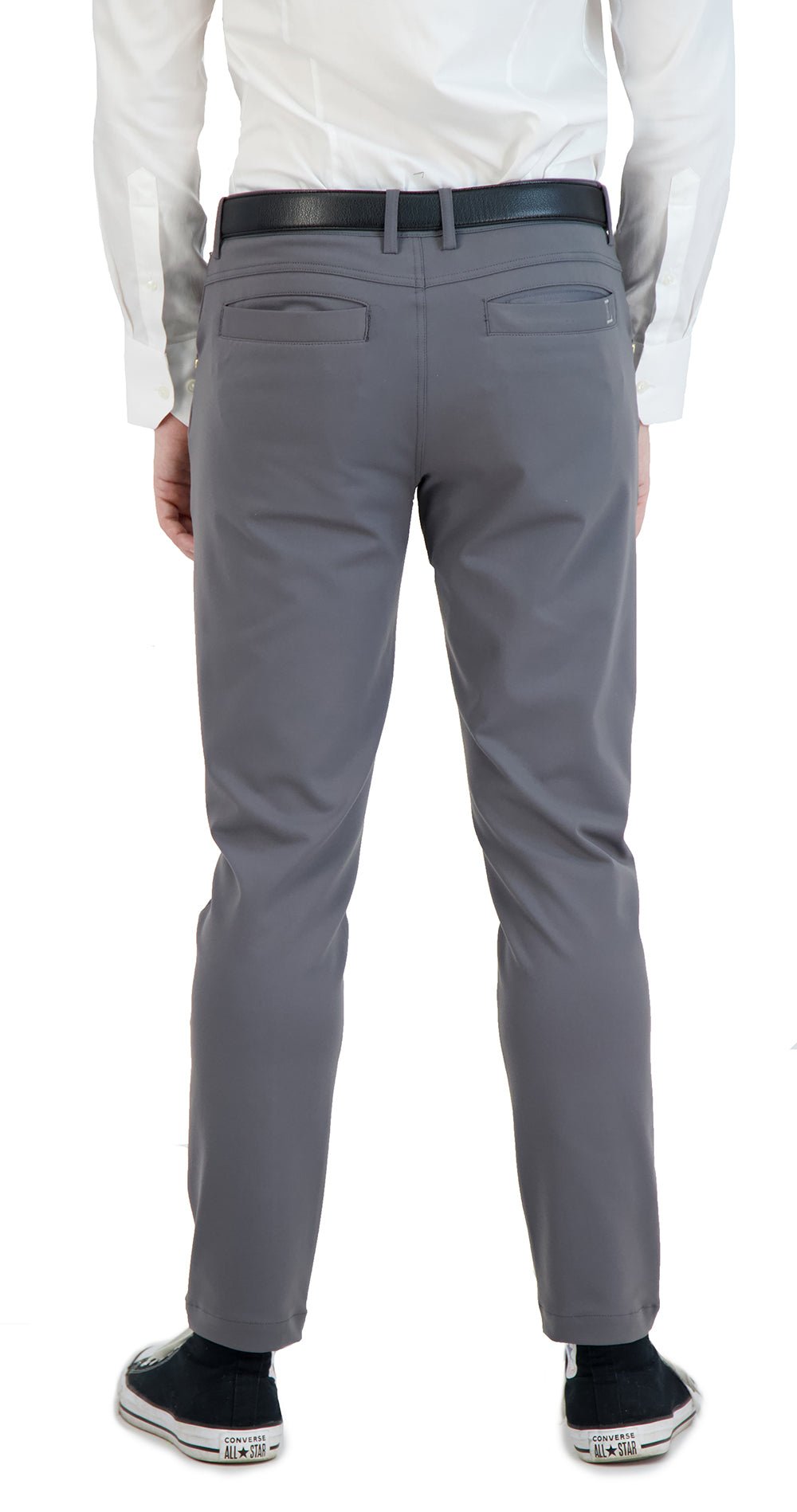 All Day, Everyday Super - Stretch Men's Pants - Business Casual - Grey - Performance Collection - silverfoxgoods