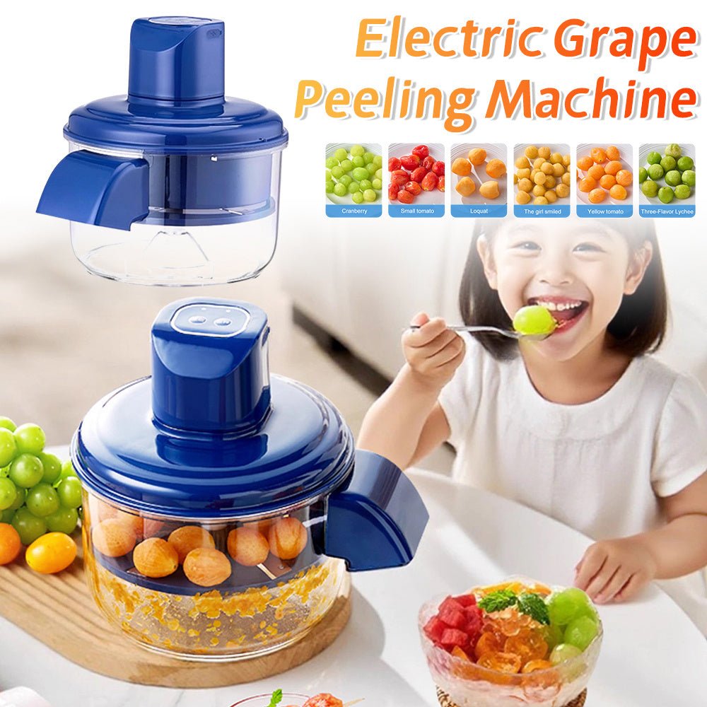 Hands-Free Electric Grape Peeler & Fruit Peeling Machine - Rechargeable Kitchen Gadget - silverfoxgoods