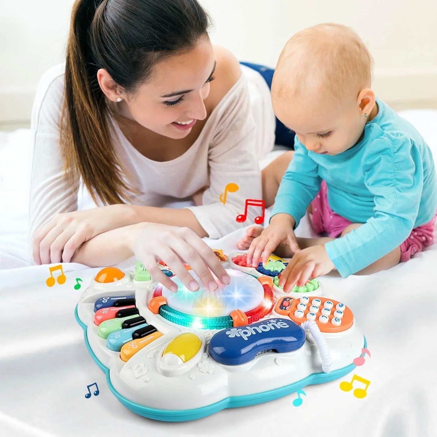 Musical Table Toy for Babies & Toddlers - Safe, Sturdy & Fun Learning Activity - silverfoxgoods