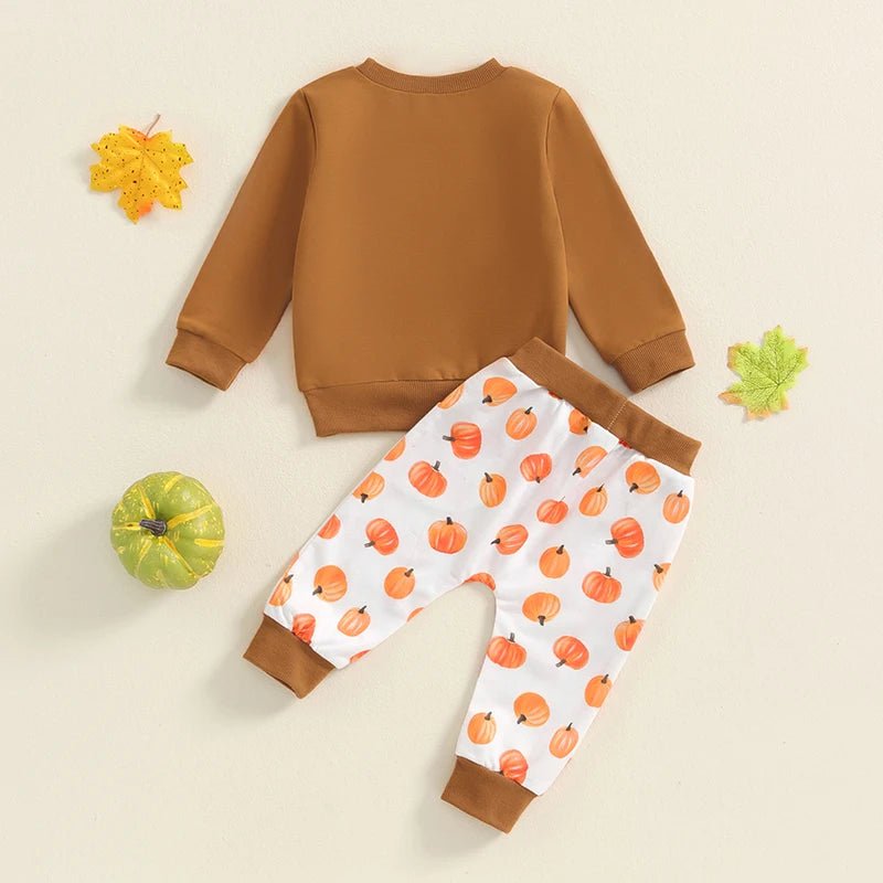 Baby/Toddler Long Sleeve Pumpkin 2 - Piece Outfit - silverfoxgoods
