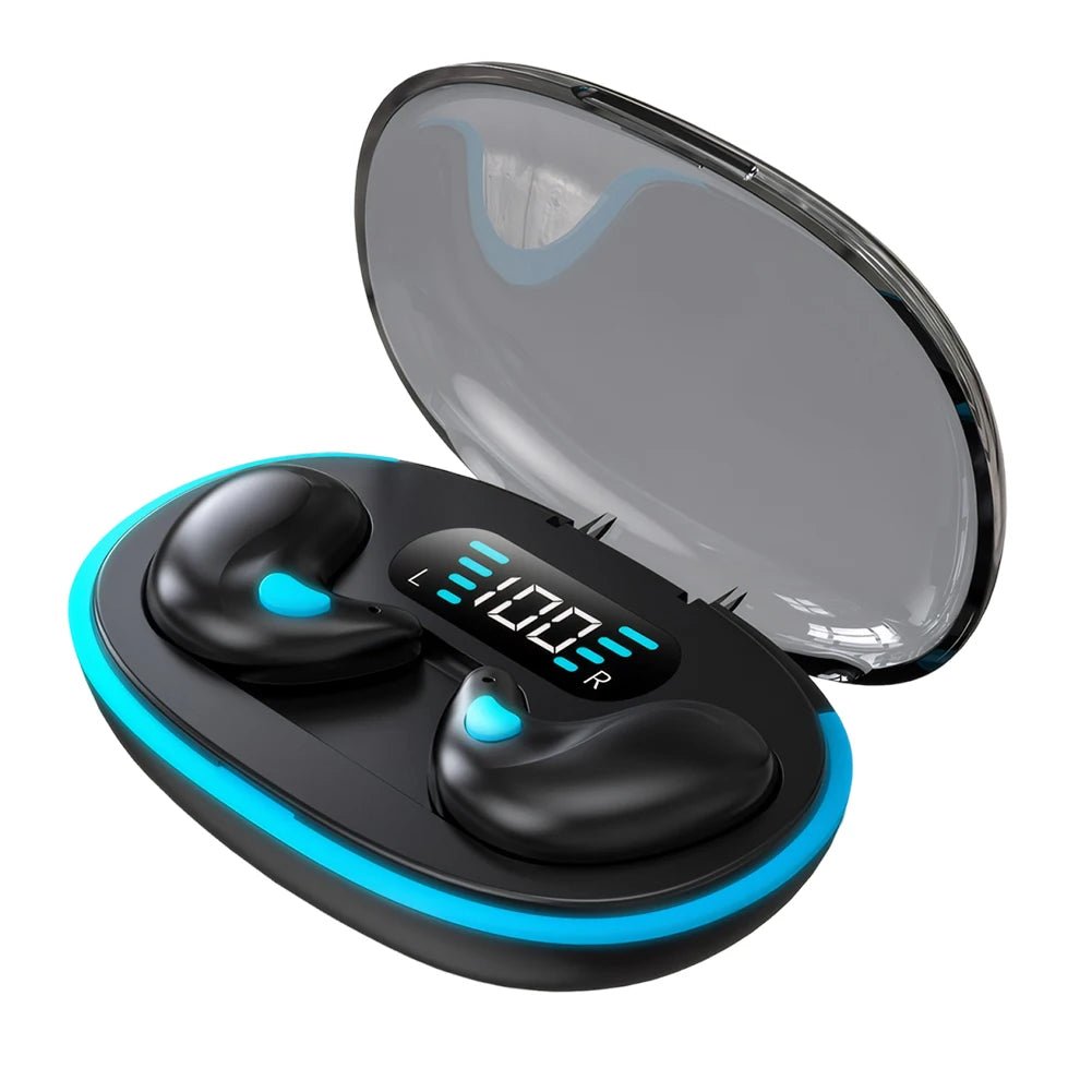 5.3 Stereo Headphones with Charging Case - Bluetooth Sleep Earphones - silverfoxgoods