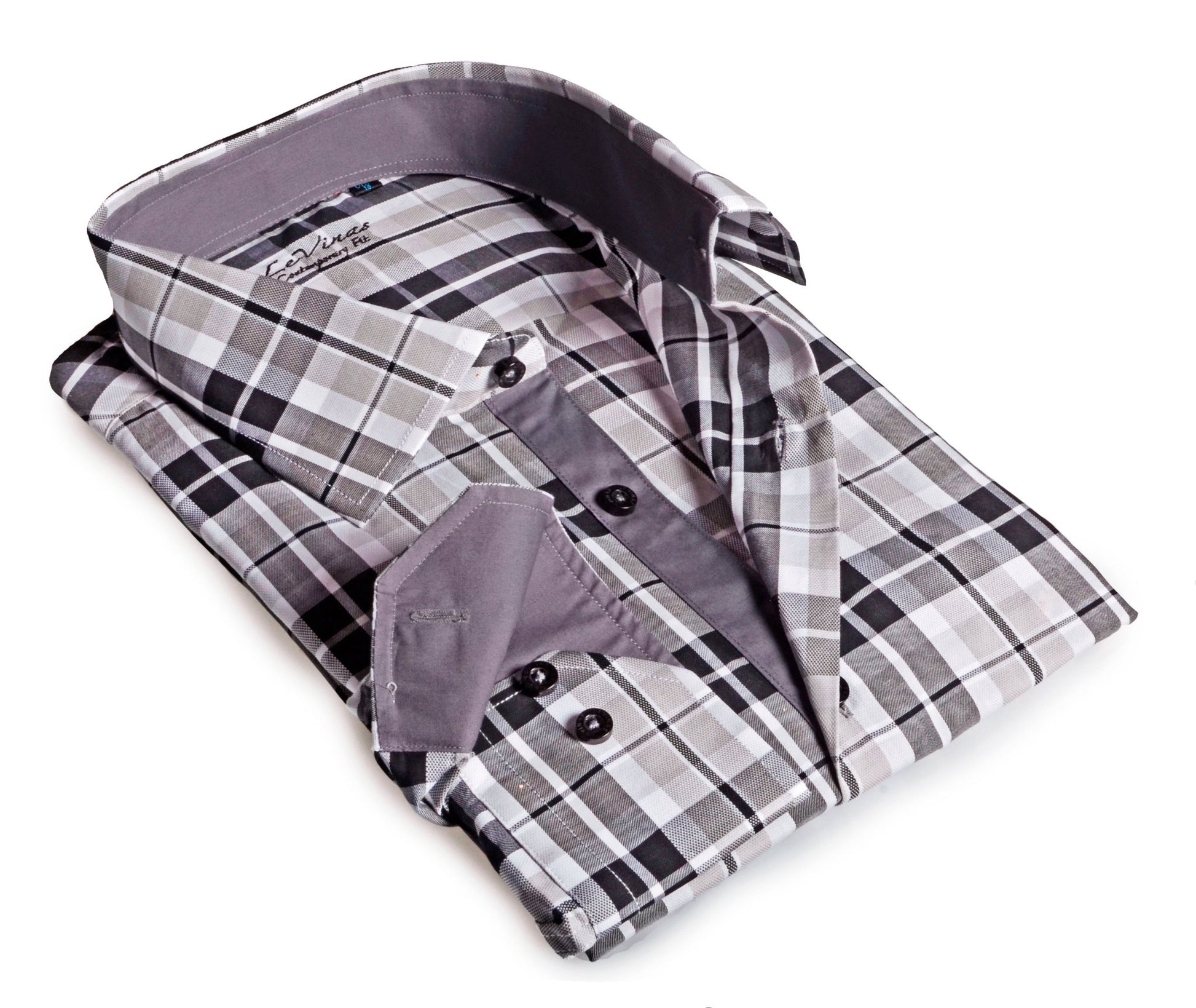 Button - Up Shirt // - Contemporary Fit - contrast trimming - final sale - silverfoxgoods