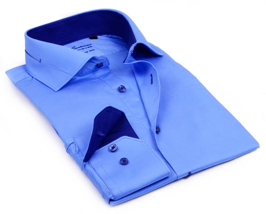 Button - Up Shirt // - Tailored Fit - contrast trimming - final sale - silverfoxgoods