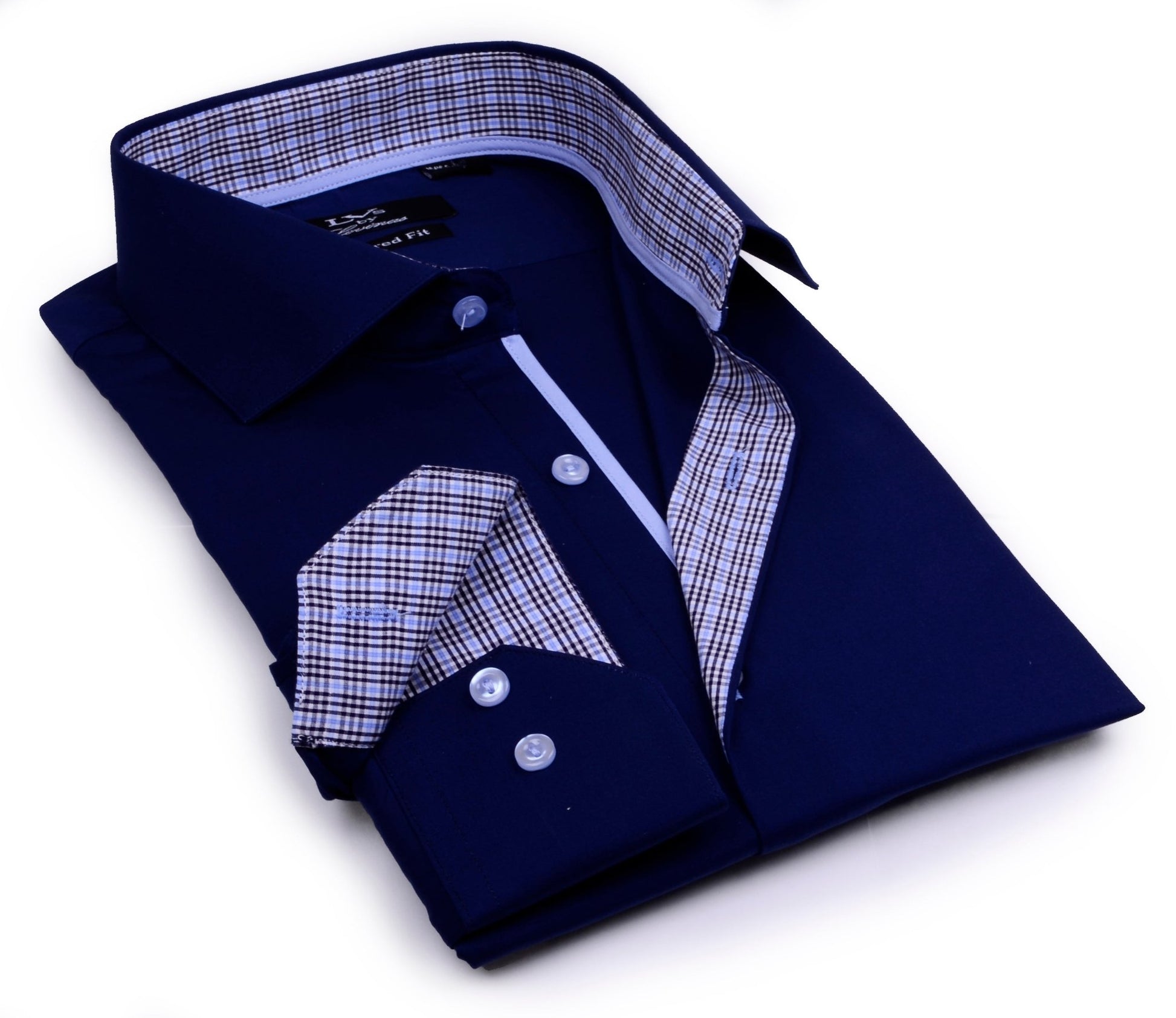 Button - Up Shirt // - Tailored Fit - contrast trimming - final sale - silverfoxgoods