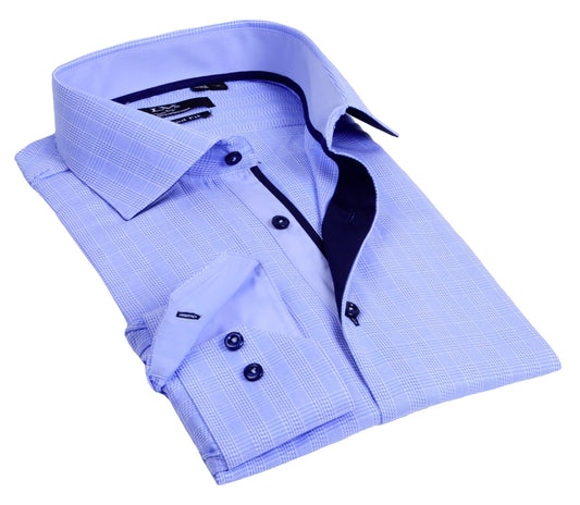 Button - Up Shirt // - Tailored Fit - contrast trimming - final sale - silverfoxgoods