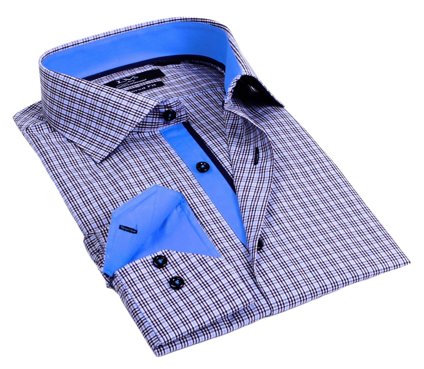 Button - Up Shirt // - Tailored Fit - contrast trimming - final sale - silverfoxgoods