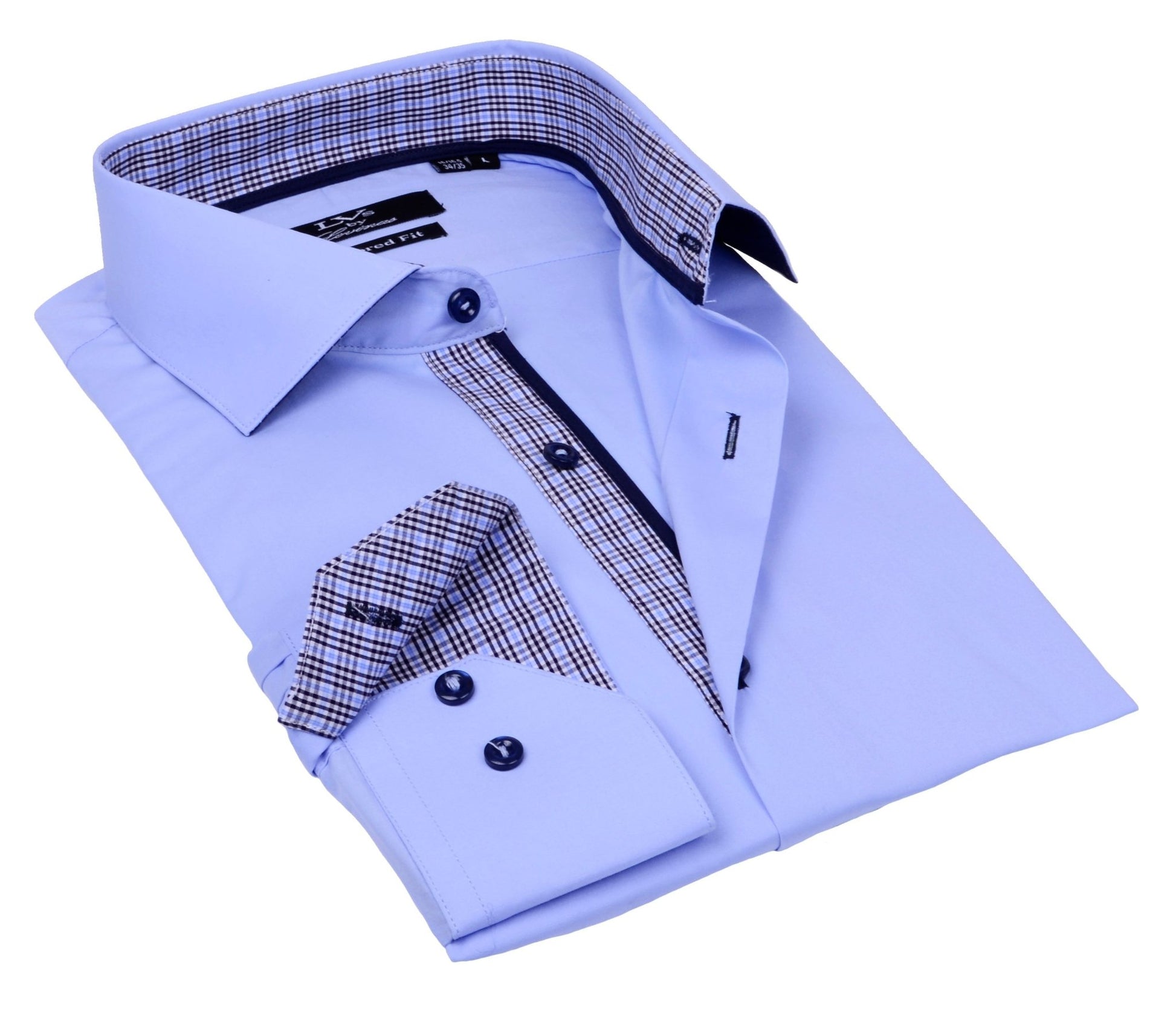 Button - Up Shirt // - Tailored Fit - contrast trimming - final sale - silverfoxgoods