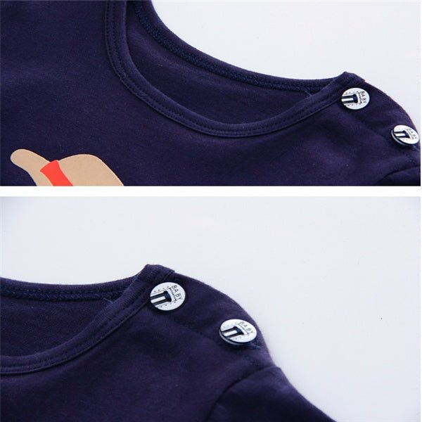 Cartoon Clothing Baby Boy/Girl Summer Clothes T-shirt Casual Clothing Sets - silverfoxgoods