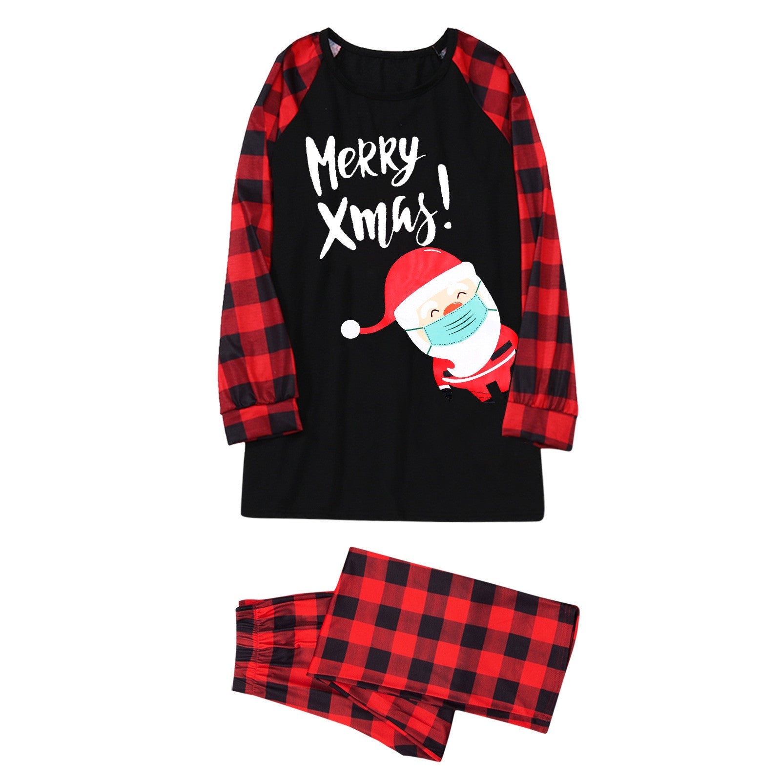 Christmas Cartoon Print Pajamas Set - silverfoxgoods