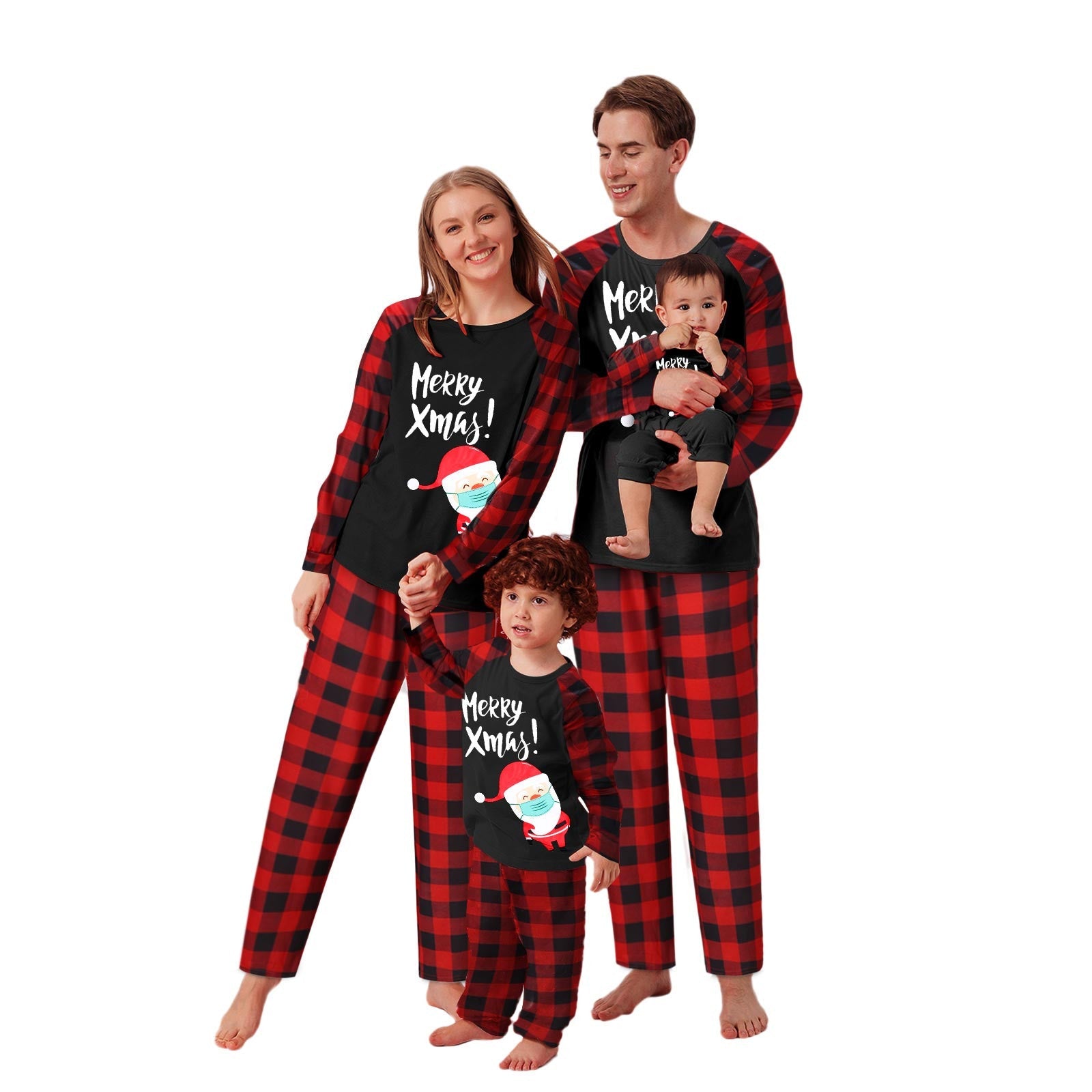 Christmas Cartoon Print Pajamas Set - silverfoxgoods