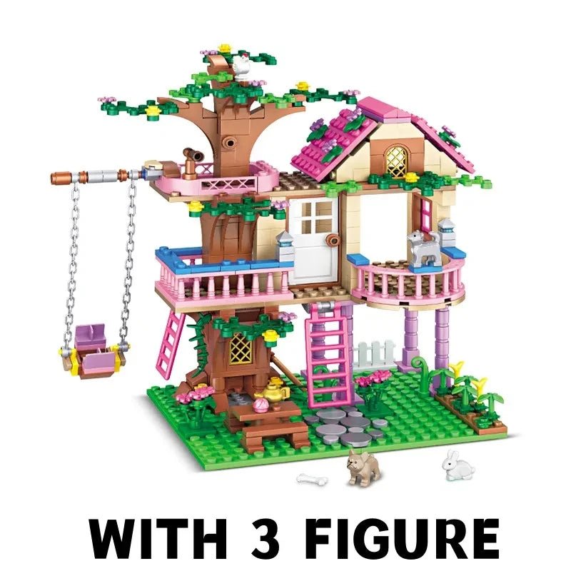 City Treehouse Building Blocks Set for Kids - Birthday Gift - silverfoxgoods