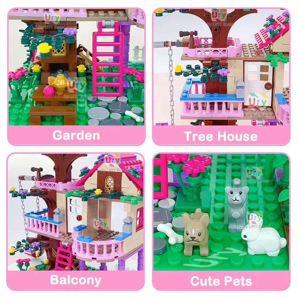 City Treehouse Building Blocks Set for Kids - Birthday Gift - silverfoxgoods