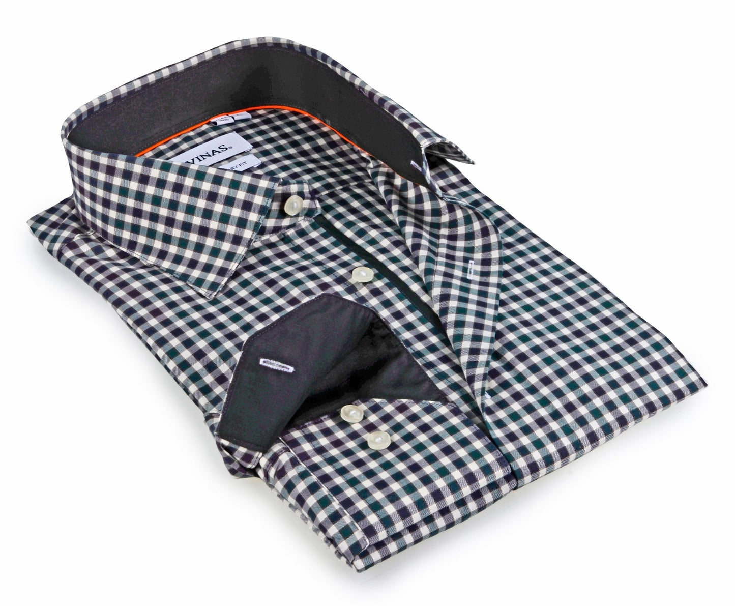 Contrast Collar Button - Up Shirt // - Contemporary Fit - contrast trimming - final sale - silverfoxgoods