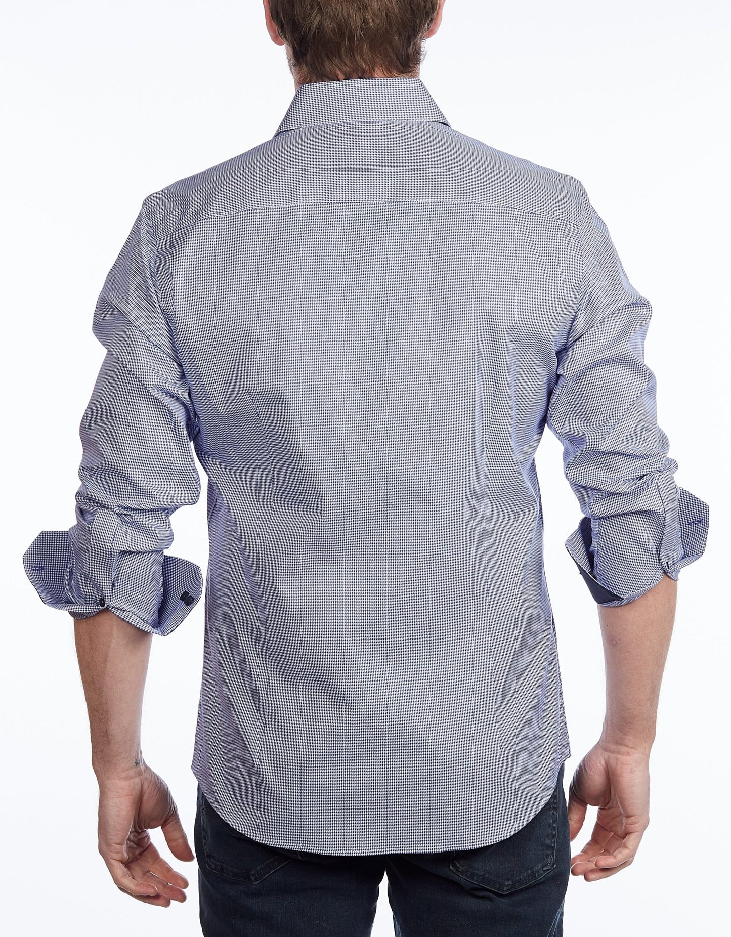 Contrast Collar Button - Up Shirt // - Contemporary Fit - contrast trimming - final sale - silverfoxgoods