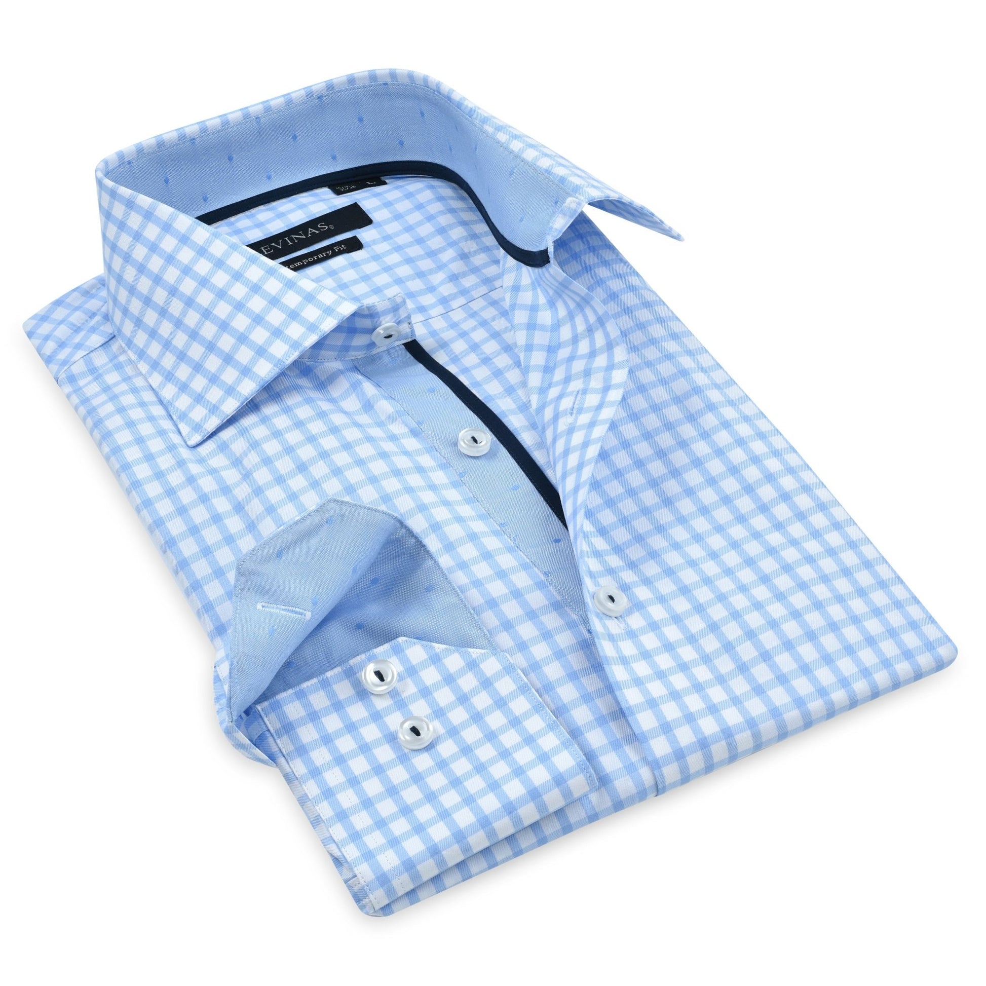 Contrast Collar Button - Up Shirt // - Contemporary Fit - contrast trimming - final sale - silverfoxgoods