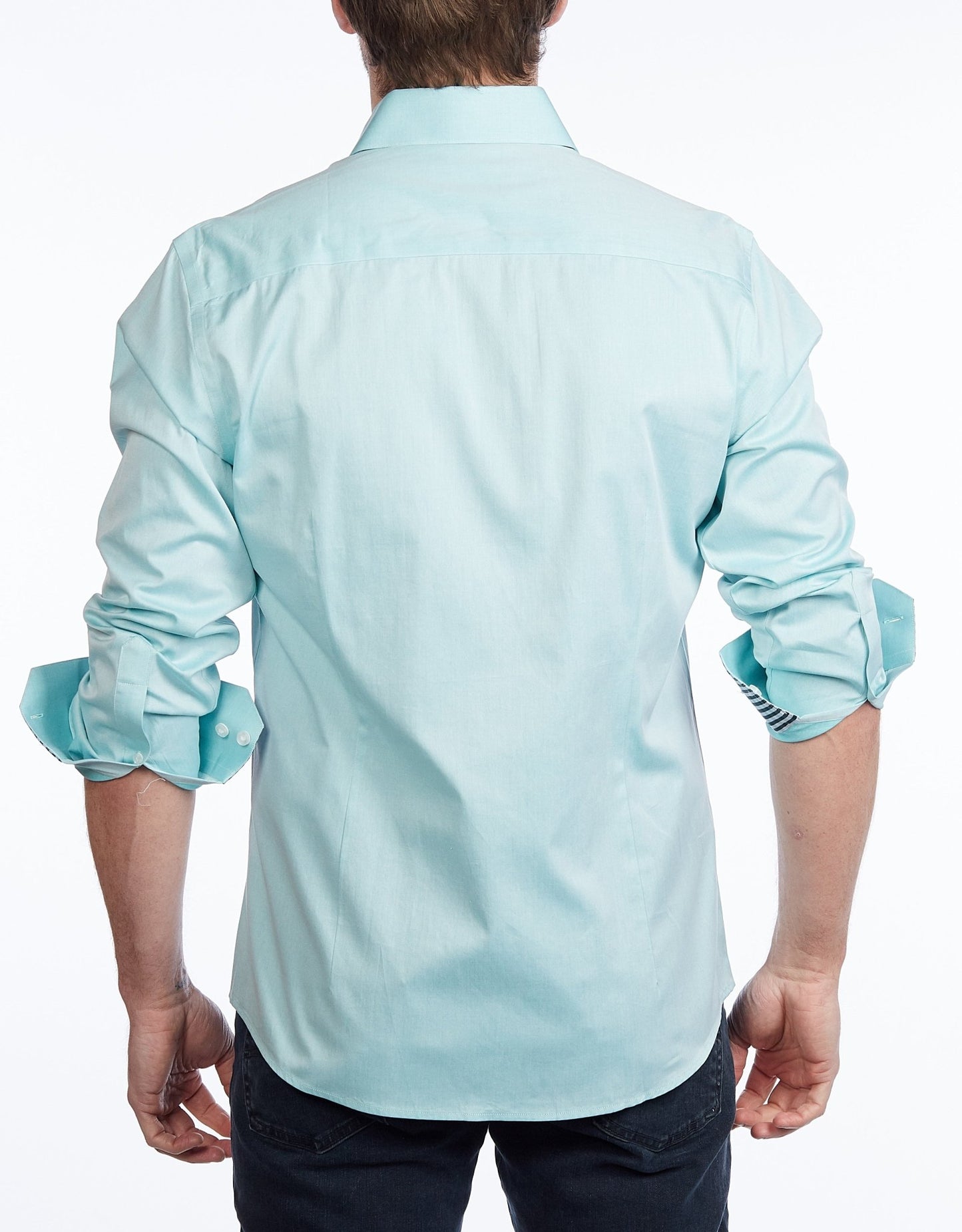 Contrast Collar Button - Up Shirt // Contemporary Fit - contrast trimming - final sale - silverfoxgoods