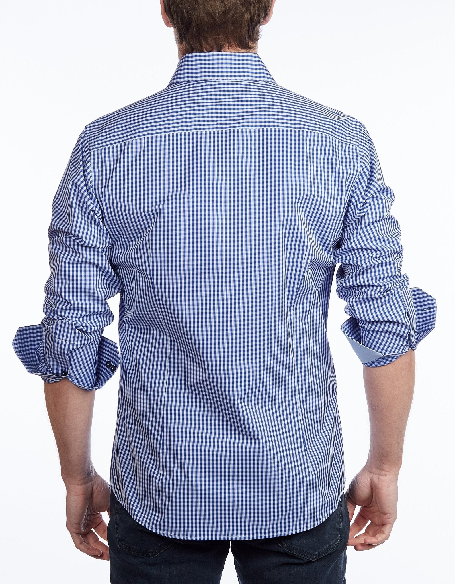 Contrast Collar Button - Up Shirt - Contemporary Fit - Contrast trimming - final sale - silverfoxgoods