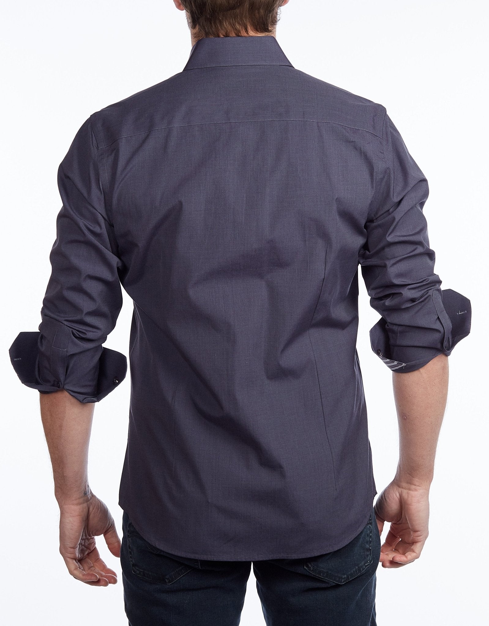 Contrast Collar Button - Up Shirt // Contemporary Fit - contrast trimming - final sale - silverfoxgoods