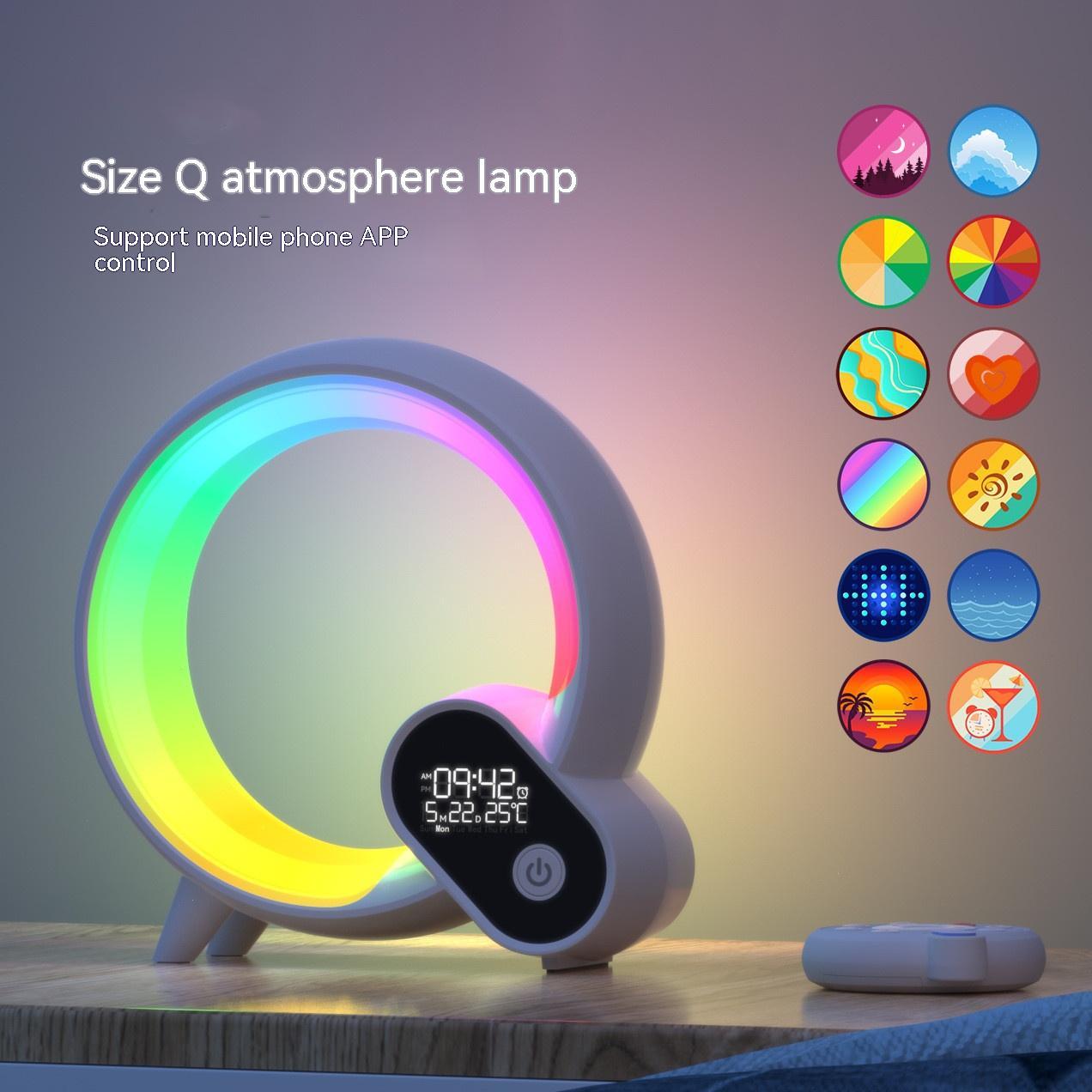 Sunrise Alarm Clock with Bluetooth Audio and Colorful Light Display - silverfoxgoods