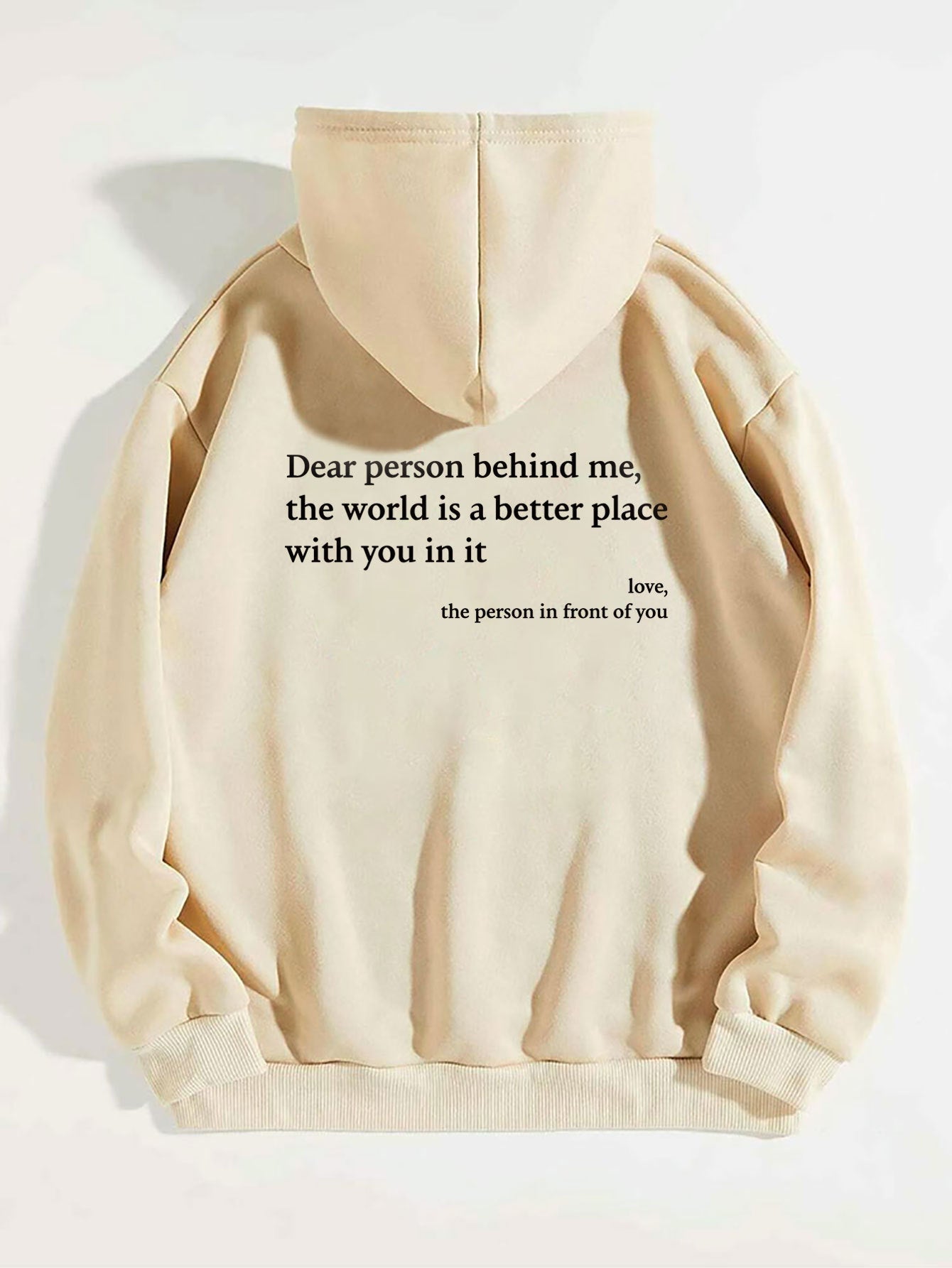Dear Person Behind Me Hoodie - Spread Love & Positivity - silverfoxgoods