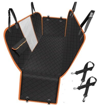 Dog Car Seat Cover View Mesh Pet Carrier Hammock Safety Protector Car Rear Back Seat Mat With Zipper And Pocket For Travel - silverfoxgoods