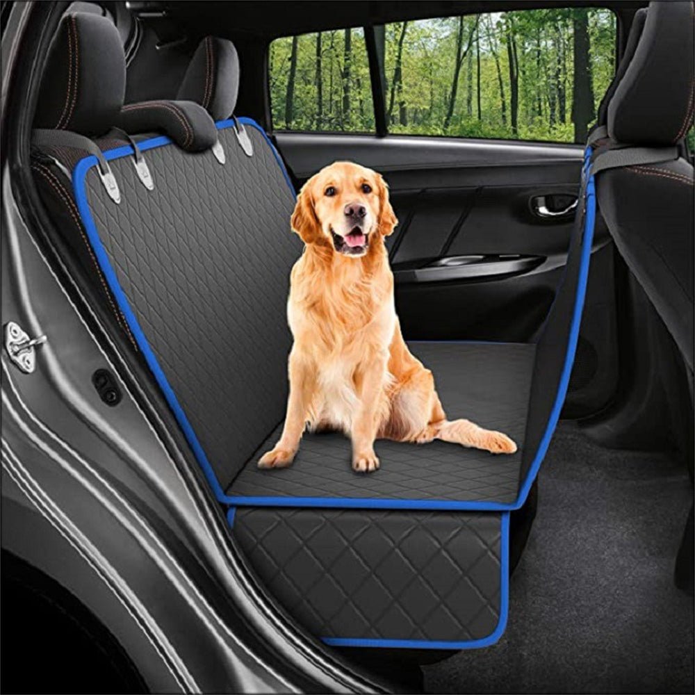 Dog Car Seat Cover View Mesh Pet Carrier Hammock Safety Protector Car Rear Back Seat Mat With Zipper And Pocket For Travel - silverfoxgoods