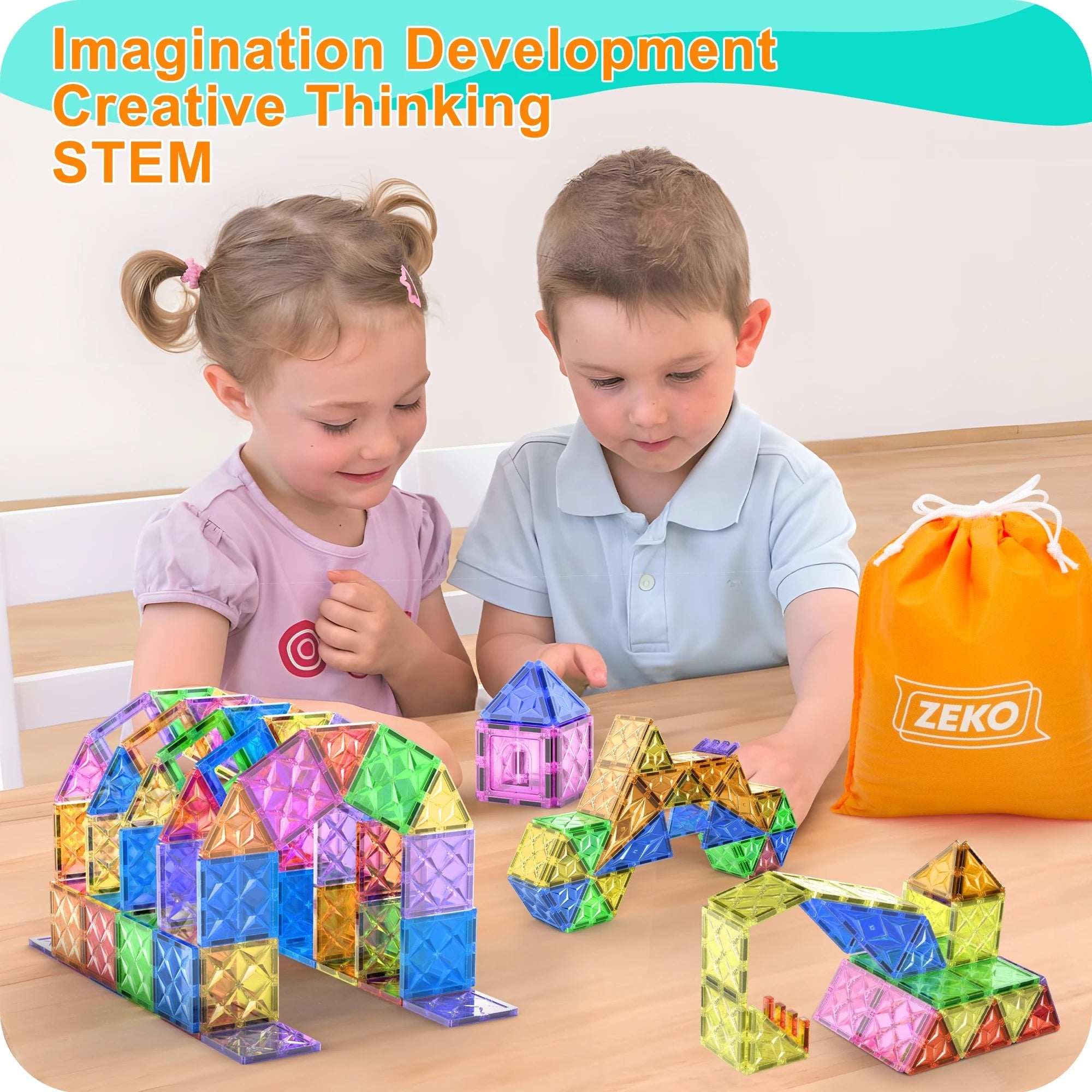 EDUCIRO Magnetic Building Blocks Set for Educational Fun! - silverfoxgoods