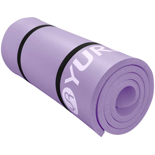 Extra Thick Yoga Mat for Indoor Outdoor Pilates Exercise Mats, 20Mm Thick NBR Foam, Light Purple - silverfoxgoods
