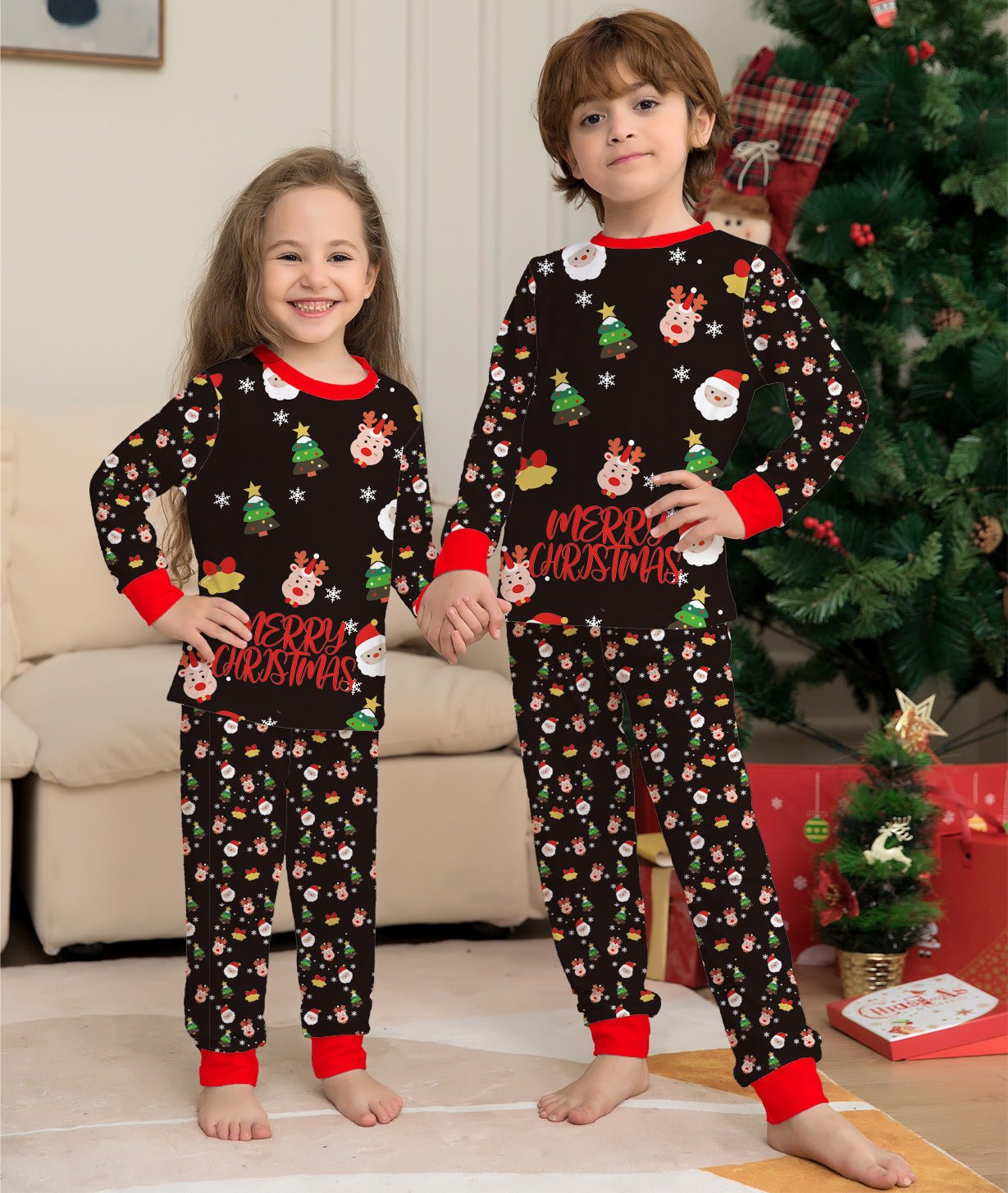 Family Christmas Matching Pajamas Set Christmas Pajamas For Family Christmas PJS Xmas Sleepwear - silverfoxgoods