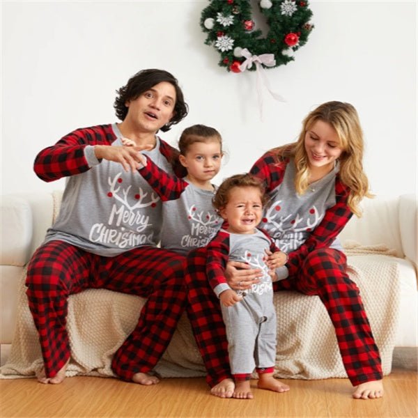 Family matching pajamas set - silverfoxgoods