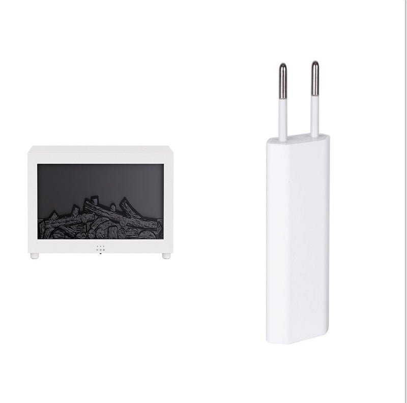 Flame Aromatherapy Machine Essential Oil Diffuser Humidifier 3D Flame Fireplace Machine - silverfoxgoods