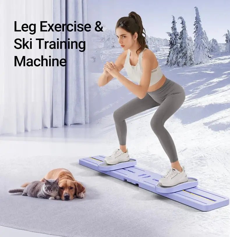 "Foldable 3 - in - 1 Ski Trainer: Leg, Pelvic & Hip Strengthener for Postpartum Women, Home Gym Equipment" - silverfoxgoods