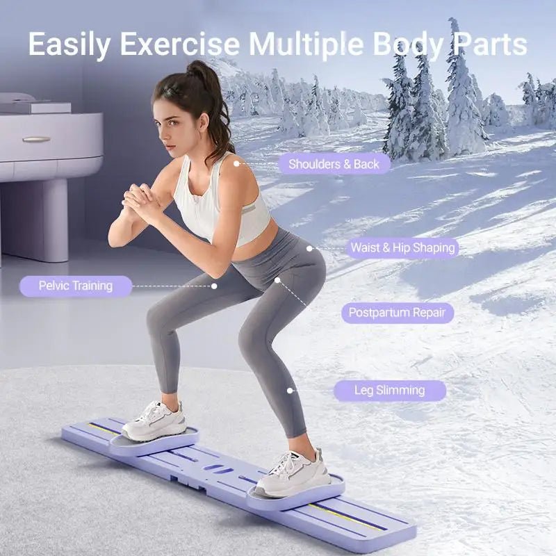 "Foldable 3 - in - 1 Ski Trainer: Leg, Pelvic & Hip Strengthener for Postpartum Women, Home Gym Equipment" - silverfoxgoods