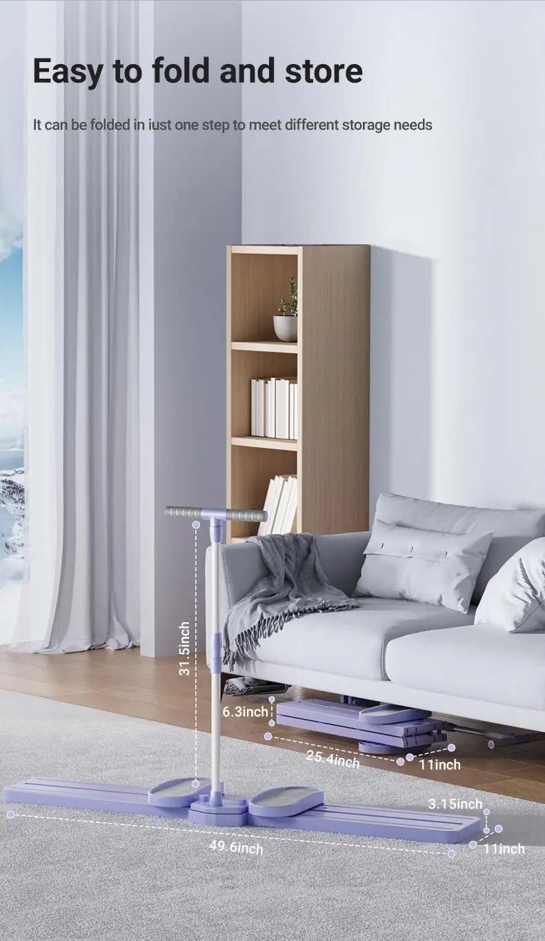 "Foldable 3 - in - 1 Ski Trainer: Leg, Pelvic & Hip Strengthener for Postpartum Women, Home Gym Equipment" - silverfoxgoods