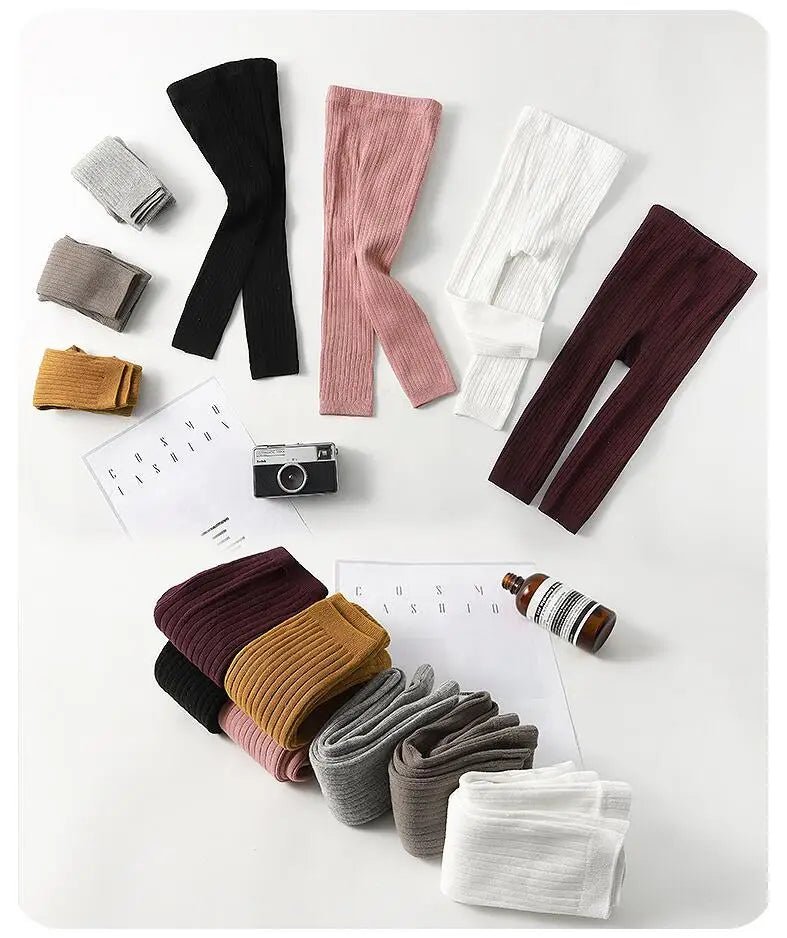 Girls Leggings Solid Color Cotton Pants Children Leggings 0 - 6 Years Baby Newborn Kids Leggings - silverfoxgoods