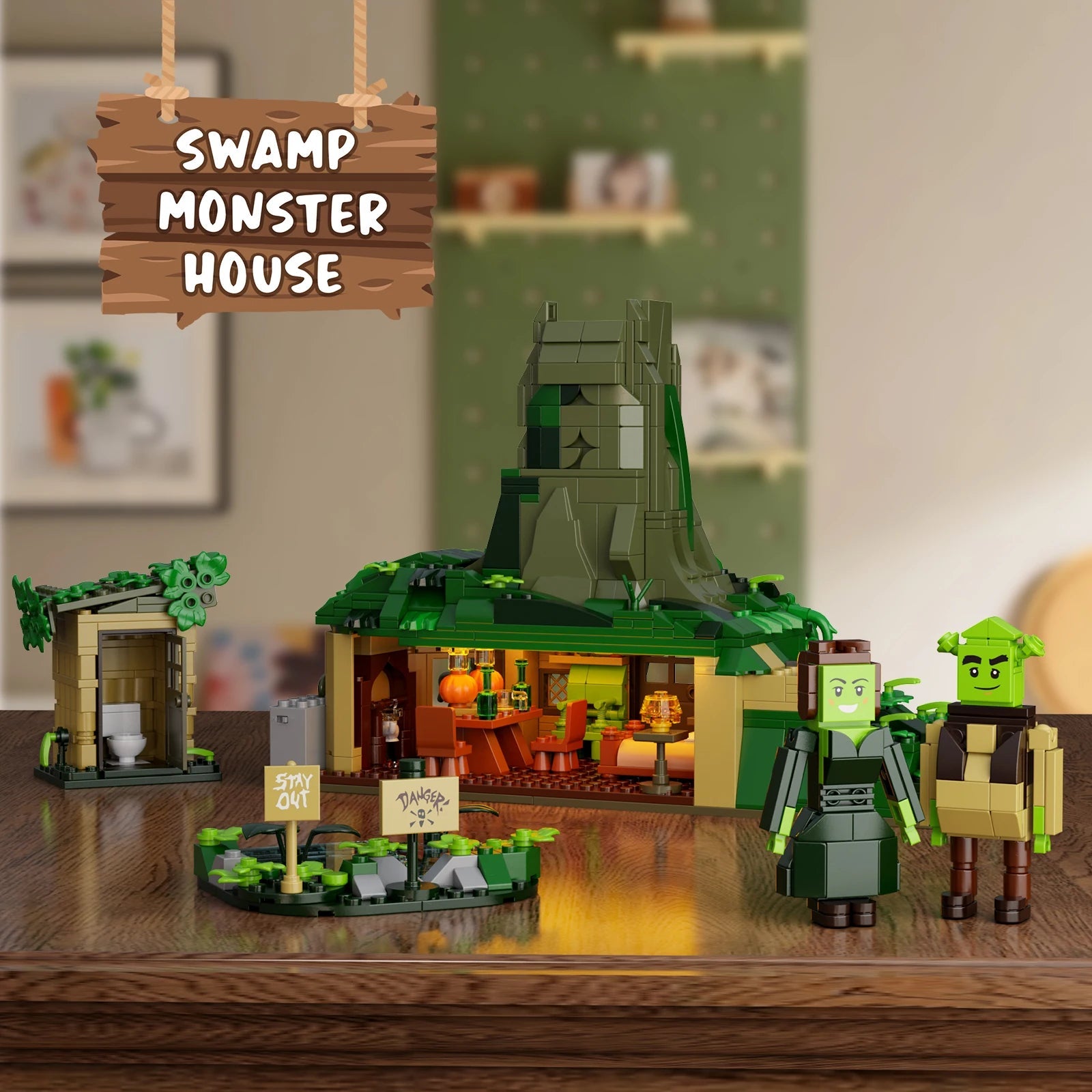 Swampy Treehouse Building Block Set - Fun Toy for Kids and Adults - silverfoxgoods