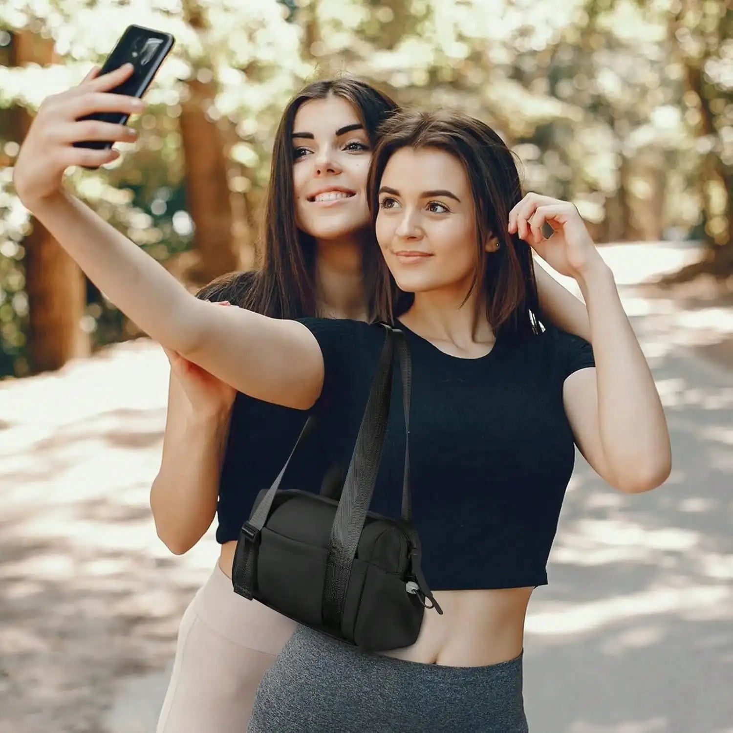 Cute Small Gym Tote Bag for Women with Wet Compartment - silverfoxgoods