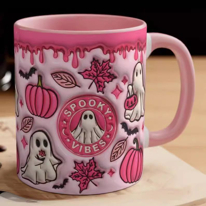 Halloween Pumpkin Ceramic Mug - silverfoxgoods