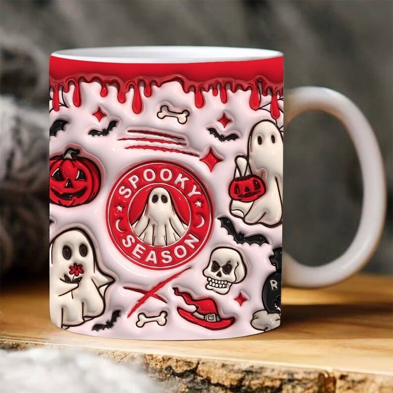 Halloween Pumpkin Ceramic Mug - silverfoxgoods