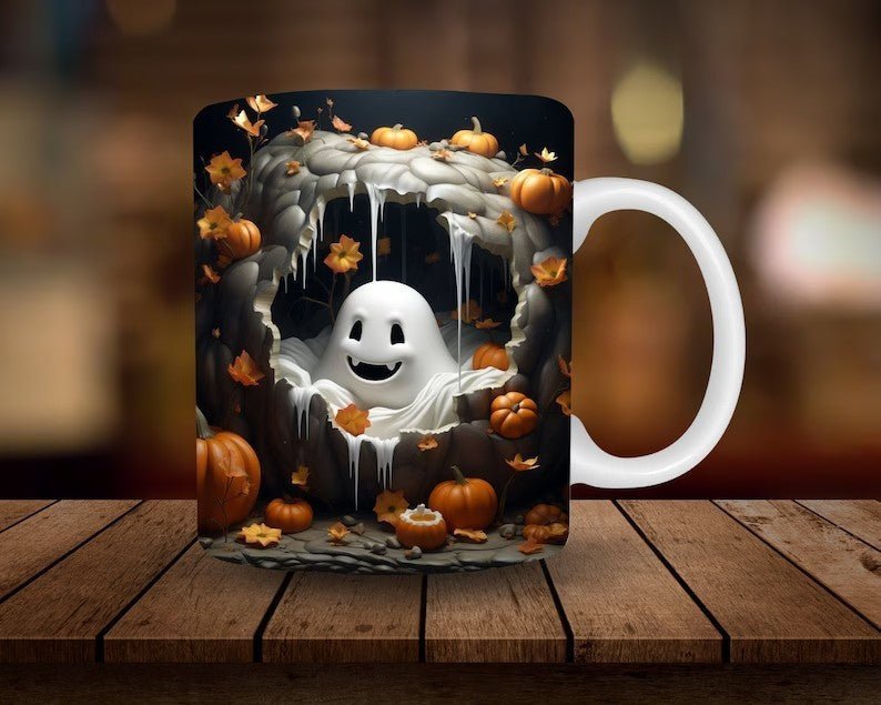 Halloween Pumpkin Ceramic Mug - silverfoxgoods