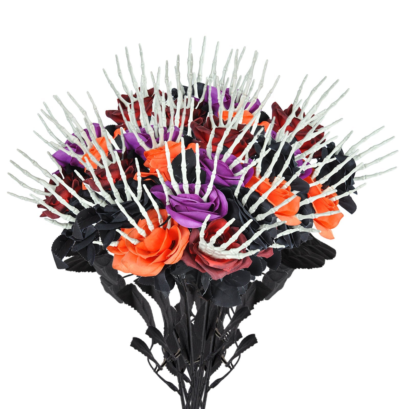 Halloween Skull Hand Rose Horror Decoration Ornaments - silverfoxgoods