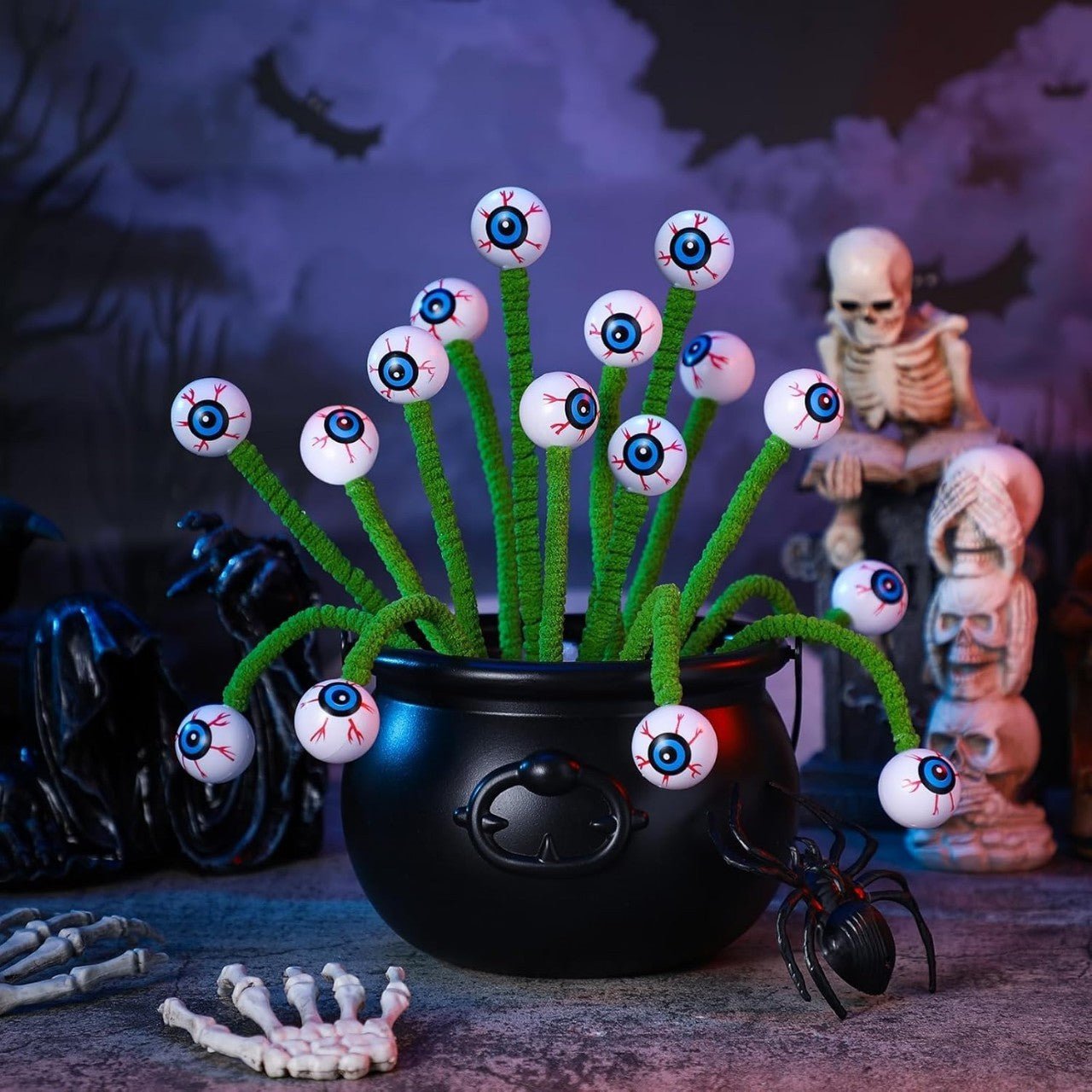 Halloween Three - dimensional Eye Beads - silverfoxgoods
