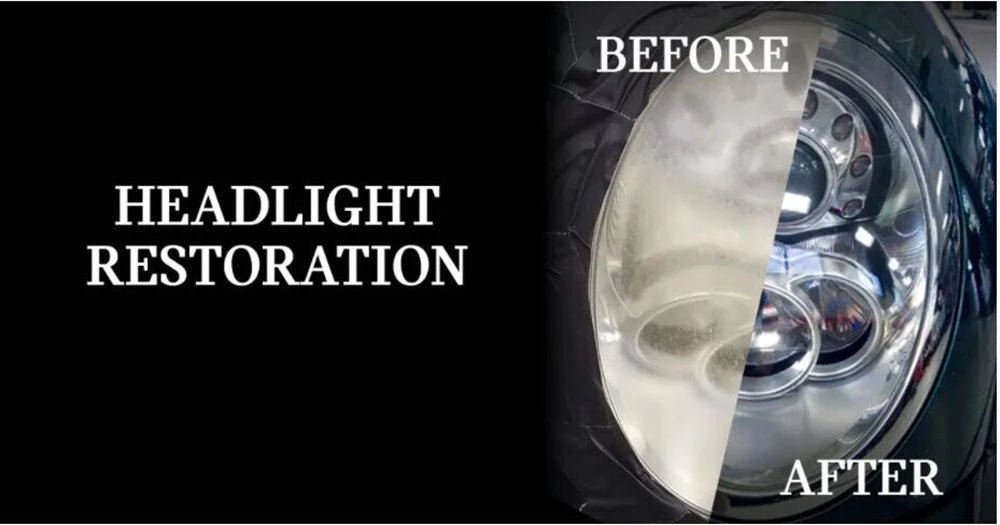 Headlight Polishing Set Auto Headlight Renovator Light Restoration Clean Car 300ml Polish Spotlights Headlights Renovation Kit - silverfoxgoods
